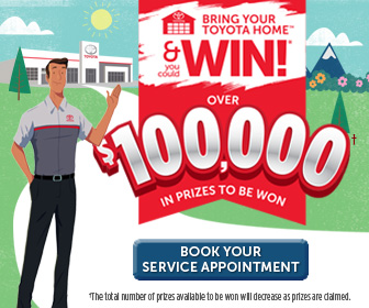 Bring Your Toyota Home and Win