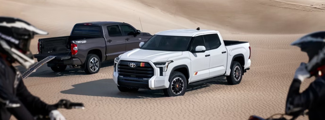 2026 Toyota Tundra parked in the desert